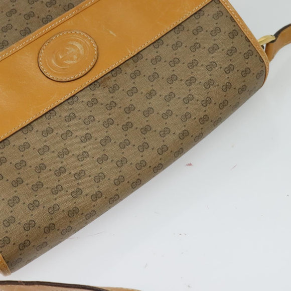 GUCCI Micro GG Supreme Shoulder Bag PVC Beige Gold 001 14 0925 Auth ep9882