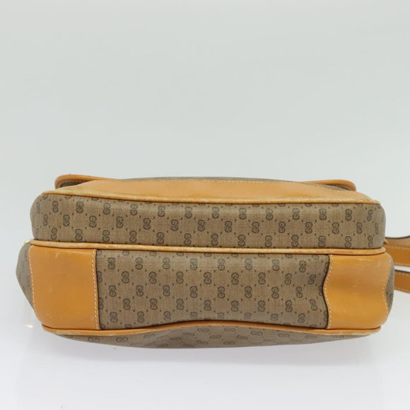 GUCCI Micro GG Supreme Shoulder Bag PVC Beige Gold 001 14 0925 Auth ep9882