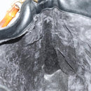 GUCCI Bamboo Hand Bag Leather 2way Black Gold Auth ep9886-20