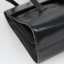 Christian Dior Hand Bag Leather Black Gold Auth ep9887-15