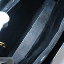 Christian Dior Hand Bag Leather Black Gold Auth ep9887-10