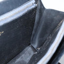 Christian Dior Hand Bag Leather Black Gold Auth ep9887-20