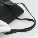 Christian Dior Hand Bag Leather Black Gold Auth ep9887-7