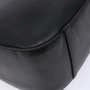 BURBERRY Shoulder Bag Leather Black Silver Auth ep9890-14