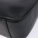 BURBERRY Shoulder Bag Leather Black Silver Auth ep9890-15