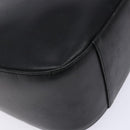 BURBERRY Shoulder Bag Leather Black Silver Auth ep9890-16