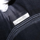 BURBERRY Shoulder Bag Leather Black Silver Auth ep9890-10