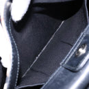 BURBERRY Shoulder Bag Leather Black Silver Auth ep9890-21