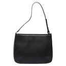 BURBERRY Shoulder Bag Leather Black Silver Auth ep9890-2