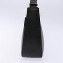 BURBERRY Shoulder Bag Leather Black Silver Auth ep9890-3