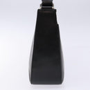 BURBERRY Shoulder Bag Leather Black Silver Auth ep9890-4