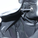 GUCCI Bamboo Shoulder Bag Leather Black Silver 0014033 Auth ep9891-19