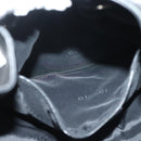 GUCCI Bamboo Shoulder Bag Leather Black Silver 0014033 Auth ep9891-20