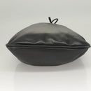 GUCCI Bamboo Shoulder Bag Leather Black Silver 0014033 Auth ep9891-5