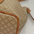 CELINE Macadam Canvas Shoulder Bag PVC Beige Gold Auth ep9897-13