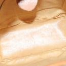 CELINE Macadam Canvas Shoulder Bag PVC Beige Gold Auth ep9897-20