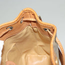 CELINE Macadam Canvas Shoulder Bag PVC Beige Gold Auth ep9897-21