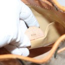 CELINE Macadam Canvas Shoulder Bag PVC Beige Gold Auth ep9897-24