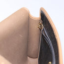 Christian Dior Honeycomb Canvas Chain Schoudertas PVC Zwart Goud Auth ep9904-20
