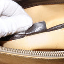 CELINE C Macadam Canvas Hand Bag Brown Gold Auth ep9908-23