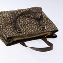 CELINE C Macadam Canvas Hand Bag Brown Gold Auth ep9908-6