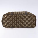 CELINE C Macadam Canvas Hand Bag Brown Gold Auth ep9908-9