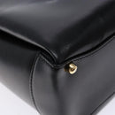 GUCCI Hand Bag Leather Black Gold 000 1448 1269 Auth ep9909-15