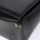 GUCCI Hand Bag Leather Black Gold 000 1448 1269 Auth ep9909-16