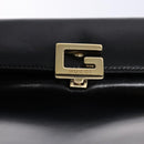 GUCCI Hand Bag Leather Black Gold 000 1448 1269 Auth ep9909-18