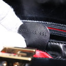 GUCCI Hand Bag Leather Black Gold 000 1448 1269 Auth ep9909-12