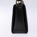 GUCCI Hand Bag Leather Black Gold 000 1448 1269 Auth ep9909-4