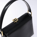 GUCCI Hand Bag Leather Black Gold 000 1448 1269 Auth ep9909-6