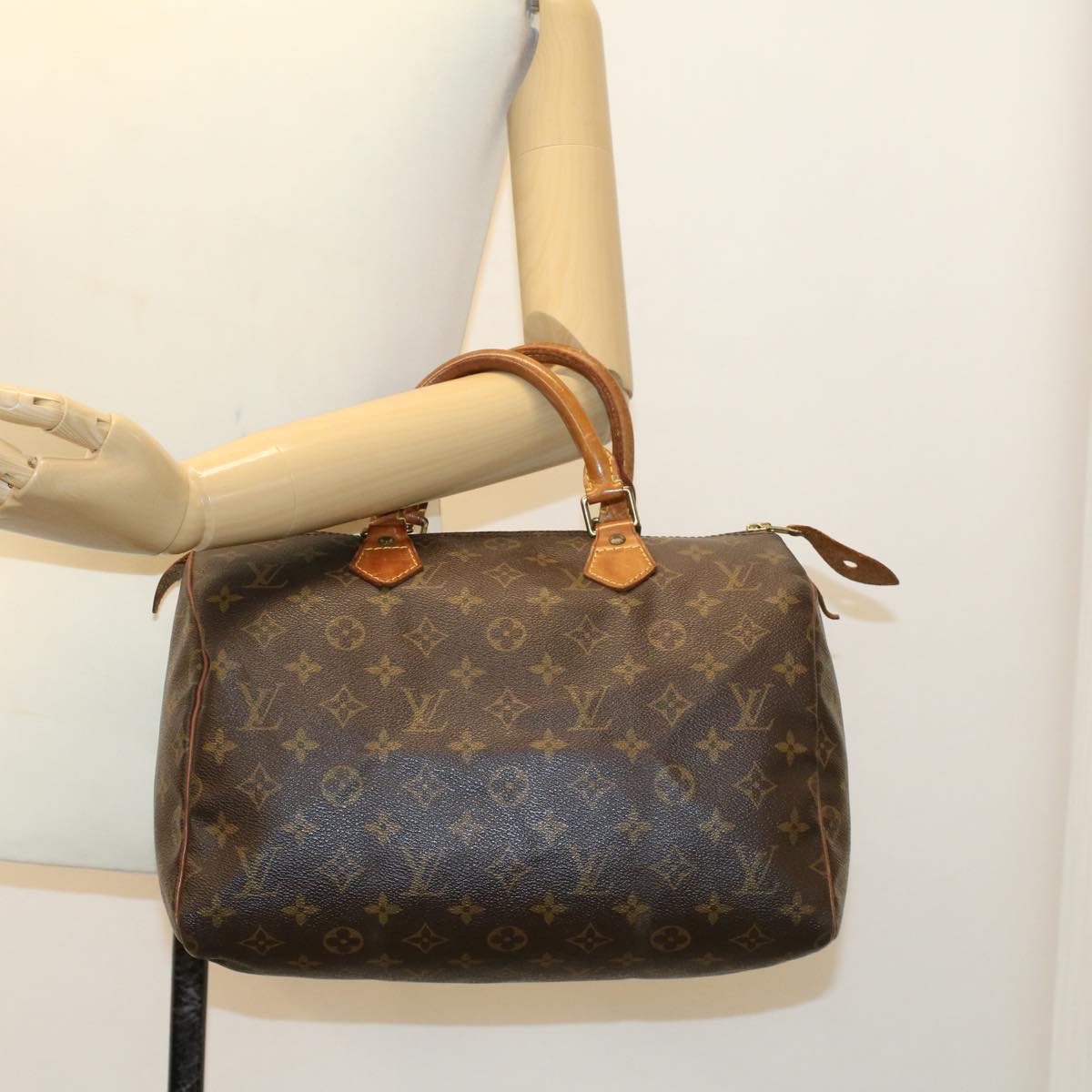 LOUIS VUITTON Monogram Speedy 30 Hand Bag M41526 LV Auth ep991