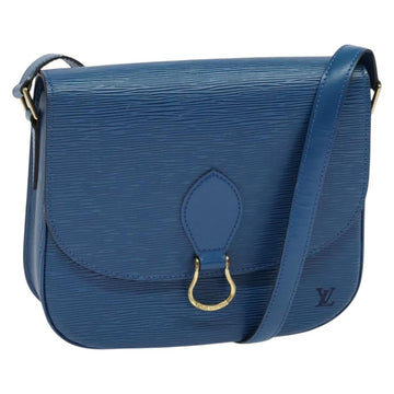 LOUIS VUITTON Epi Saint Cloud GM Shoulder Bag Toledo Blue M52195 LV Auth ep9912