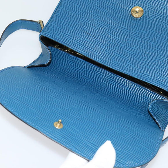 LOUIS VUITTON Epi Saint Cloud GM Shoulder Bag Toledo Blue M52195 LV Auth ep9912