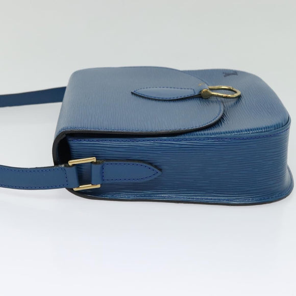 LOUIS VUITTON Epi Saint Cloud GM Shoulder Bag Toledo Blue M52195 LV Auth ep9912