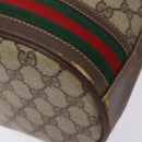 GUCCI GG Supreme Web Sherry Line Bag PVC Beige Gold 001 58 0933 Auth ep9913-8