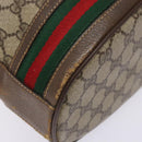 GUCCI GG Supreme Web Sherry Line Bag PVC Beige Gold 001 58 0933 Auth ep9913-17