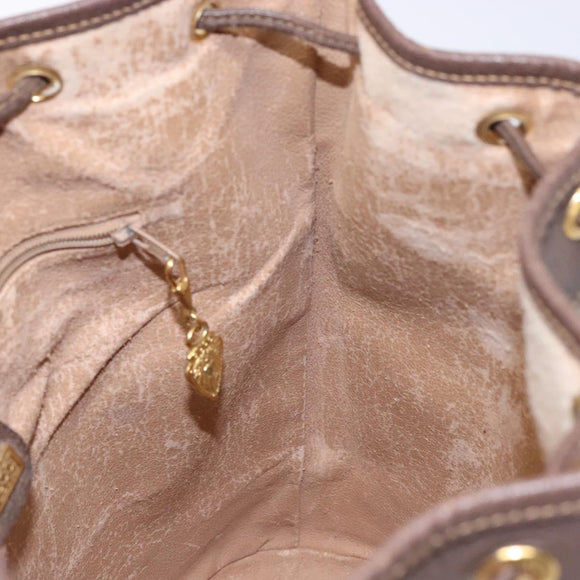 GUCCI GG Supreme Web Sherry Line Bag PVC Beige Gold 001 58 0933 Auth ep9913