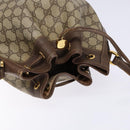 GUCCI GG Supreme Web Sherry Line Bag PVC Beige Gold 001 58 0933 Auth ep9913-6
