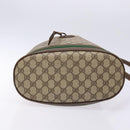 GUCCI GG Supreme Web Sherry Line Bag PVC Beige Gold 001 58 0933 Auth ep9913-5