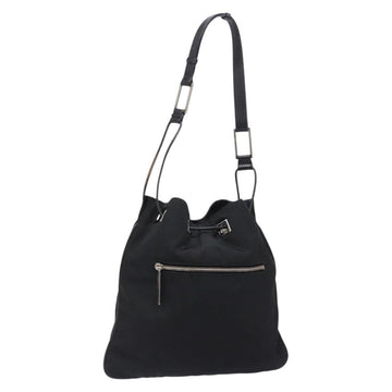 GUCCI Shoulder Bag Canvas Black Silver 001 4021 Auth ep9915