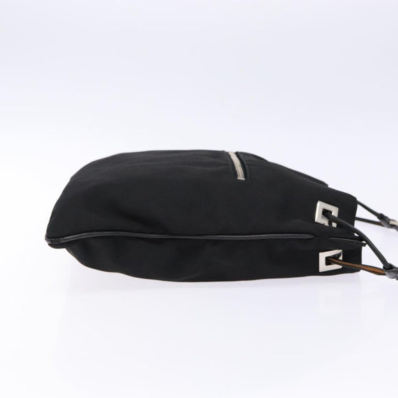 GUCCI Shoulder Bag Canvas Black Silver 001 4021 Auth ep9915