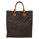 LOUIS VUITTON Monogram Sac Plat Hand Bag M51140 LV Auth ep9919-13