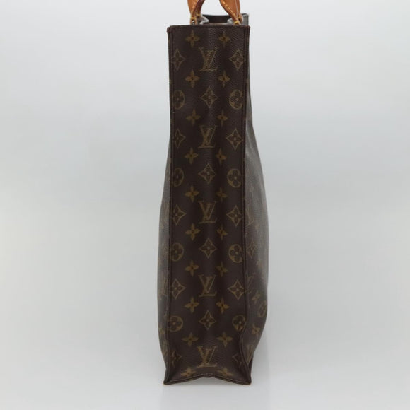 LOUIS VUITTON Monogram Sac Plat Hand Bag M51140 LV Auth ep9919