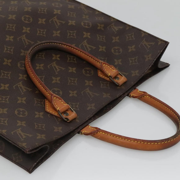 LOUIS VUITTON Monogram Sac Plat Hand Bag M51140 LV Auth ep9919