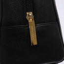 BURBERRY Hand Bag Leather Black Gold Auth ep9924-17
