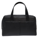 BURBERRY Hand Bag Leather Black Gold Auth ep9924-2