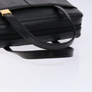 BURBERRY Hand Bag Leather Black Gold Auth ep9924-7