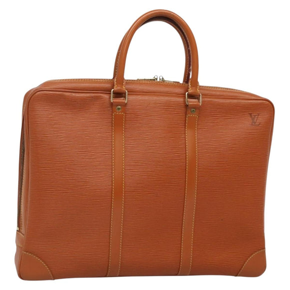 LOUIS VUITTON Epi Porte Documents Voyage Bag Zipangu Gold M54478 LV Auth ep9926